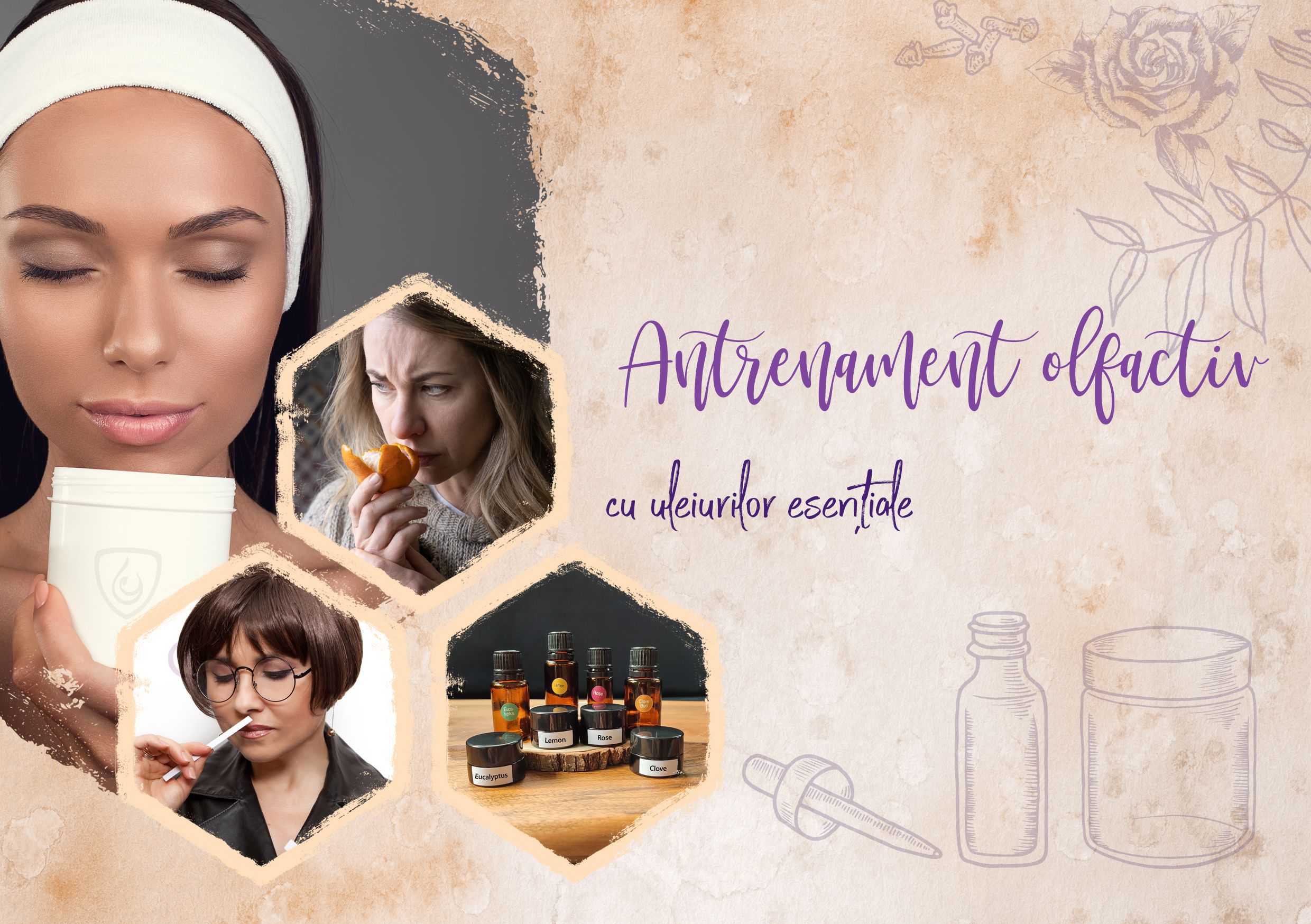 Olfactory training with essential oils