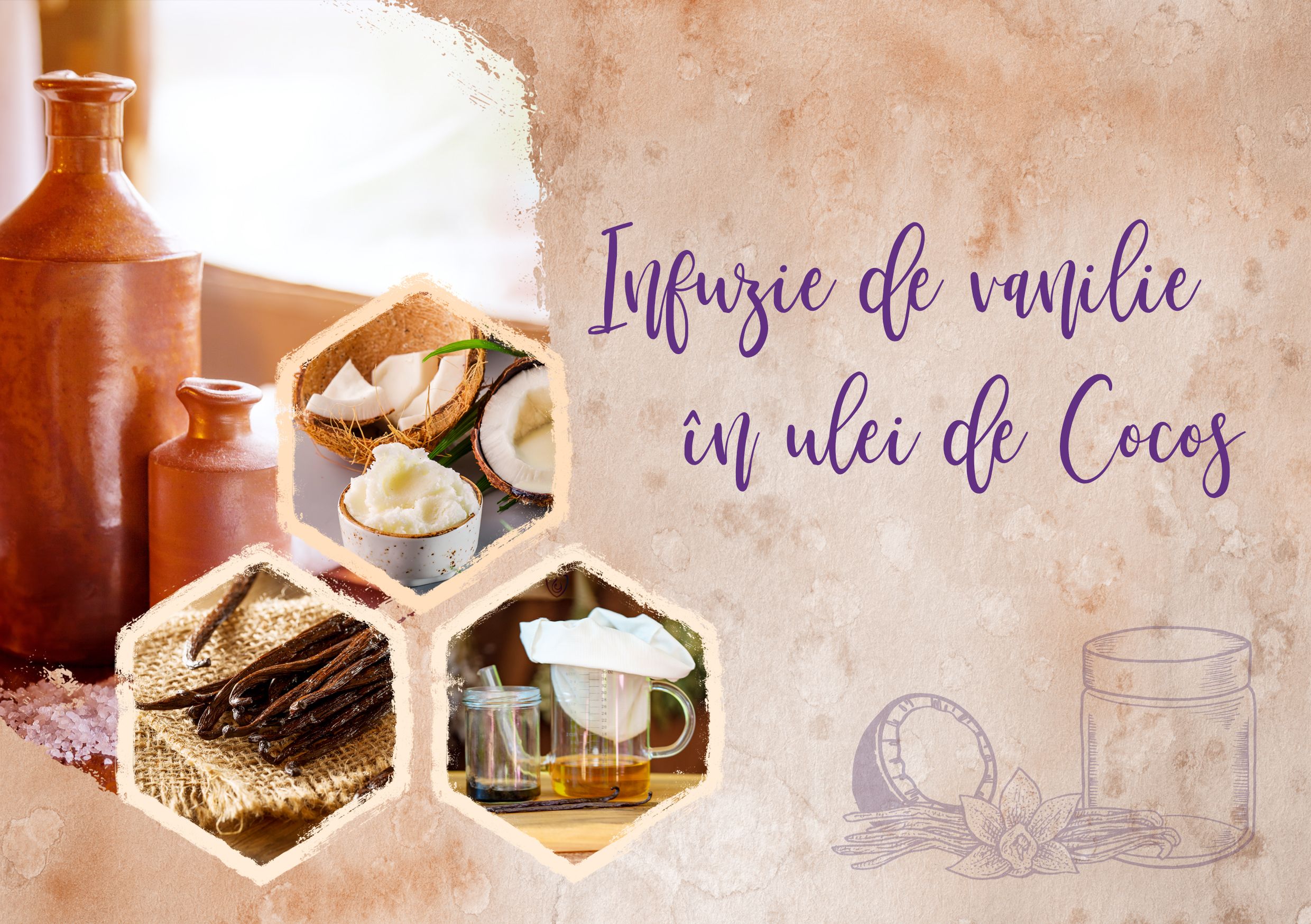 Vanilla infusion in coconut oil